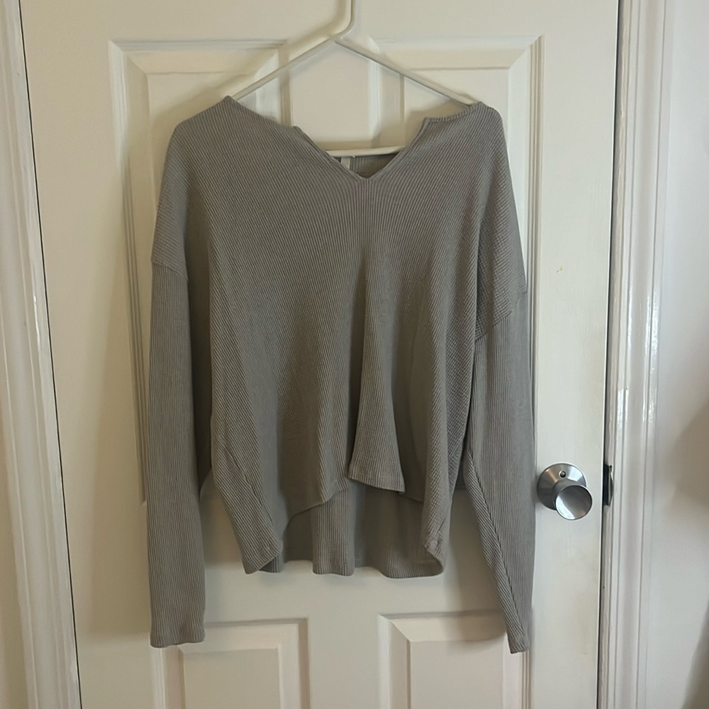 Aritzia long sleeve waffle tee